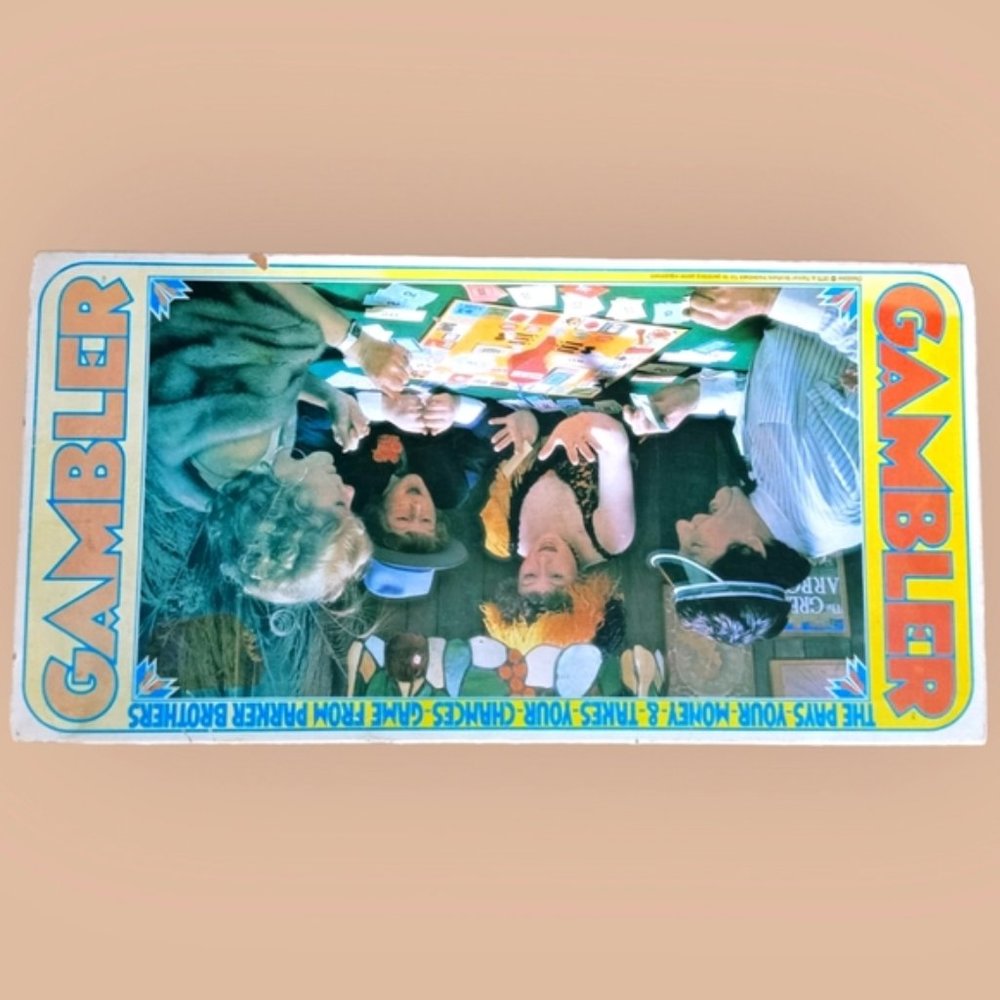Vintage 1975 Gambler Board Game from Parker Brothers. Complete